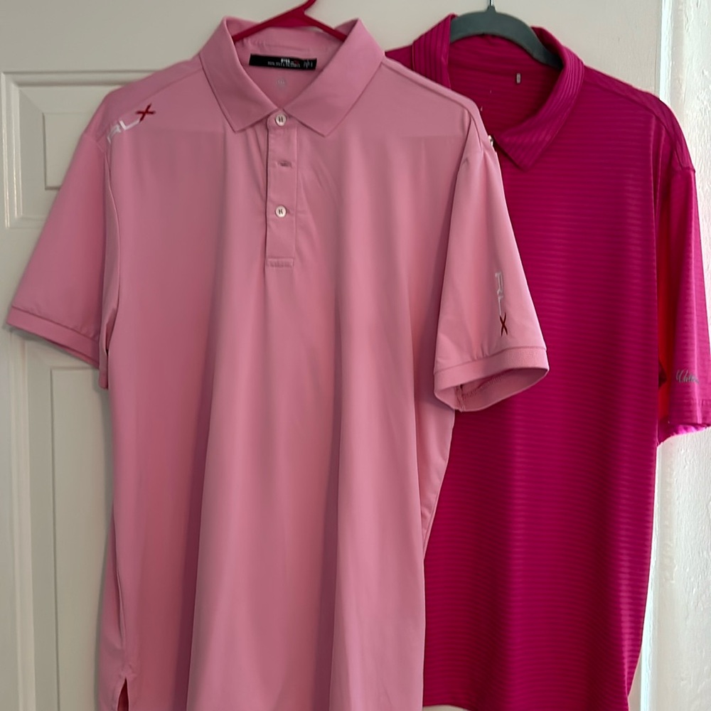 RLX Ralph Lauren Sport Shirt L Pink, free Walter Hagen shirt